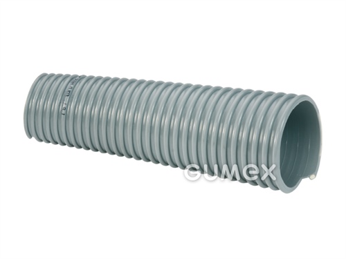 Vzduchotechnická hadica pre ľahšie abrazíva EOLO, 50/57,8mm, -0,3bar, PVC, PVC špirála, -10°C/+50°C, šedá